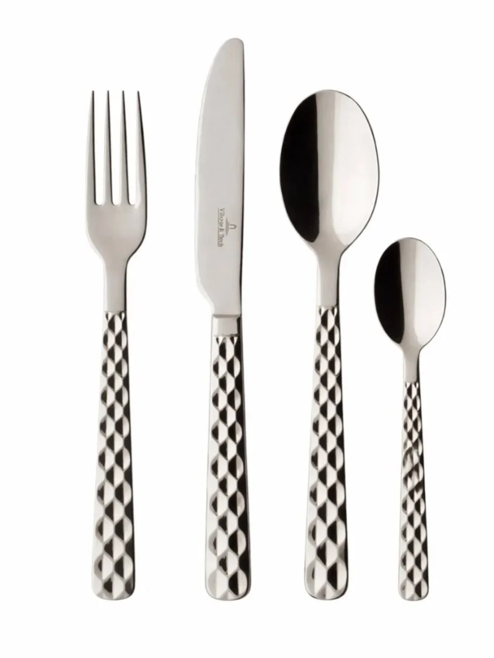Villeroy & Boch 4 Piece Boston Stainless Steel Flatware Set - New
